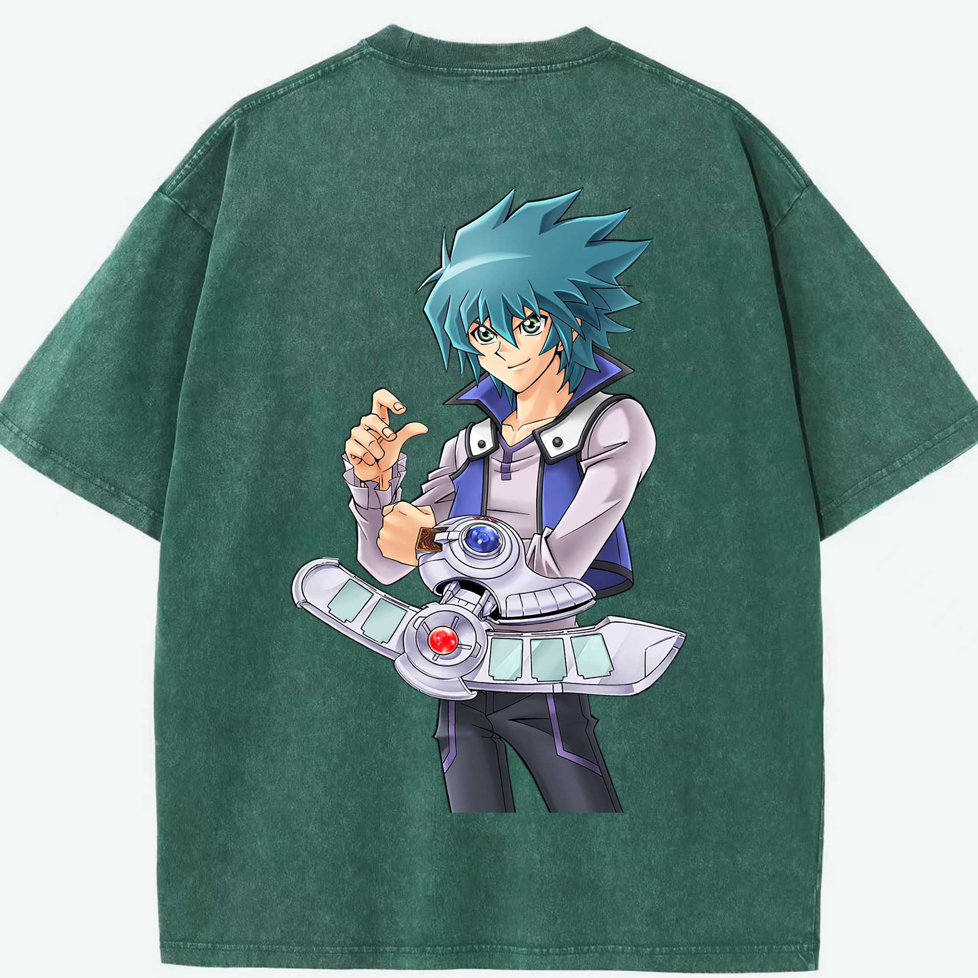（画像用） 遊☆戯☆王 Yu-Gi-Oh! 綿100% ヴィンテージ風 半袖Tシャツ（背面プリント）